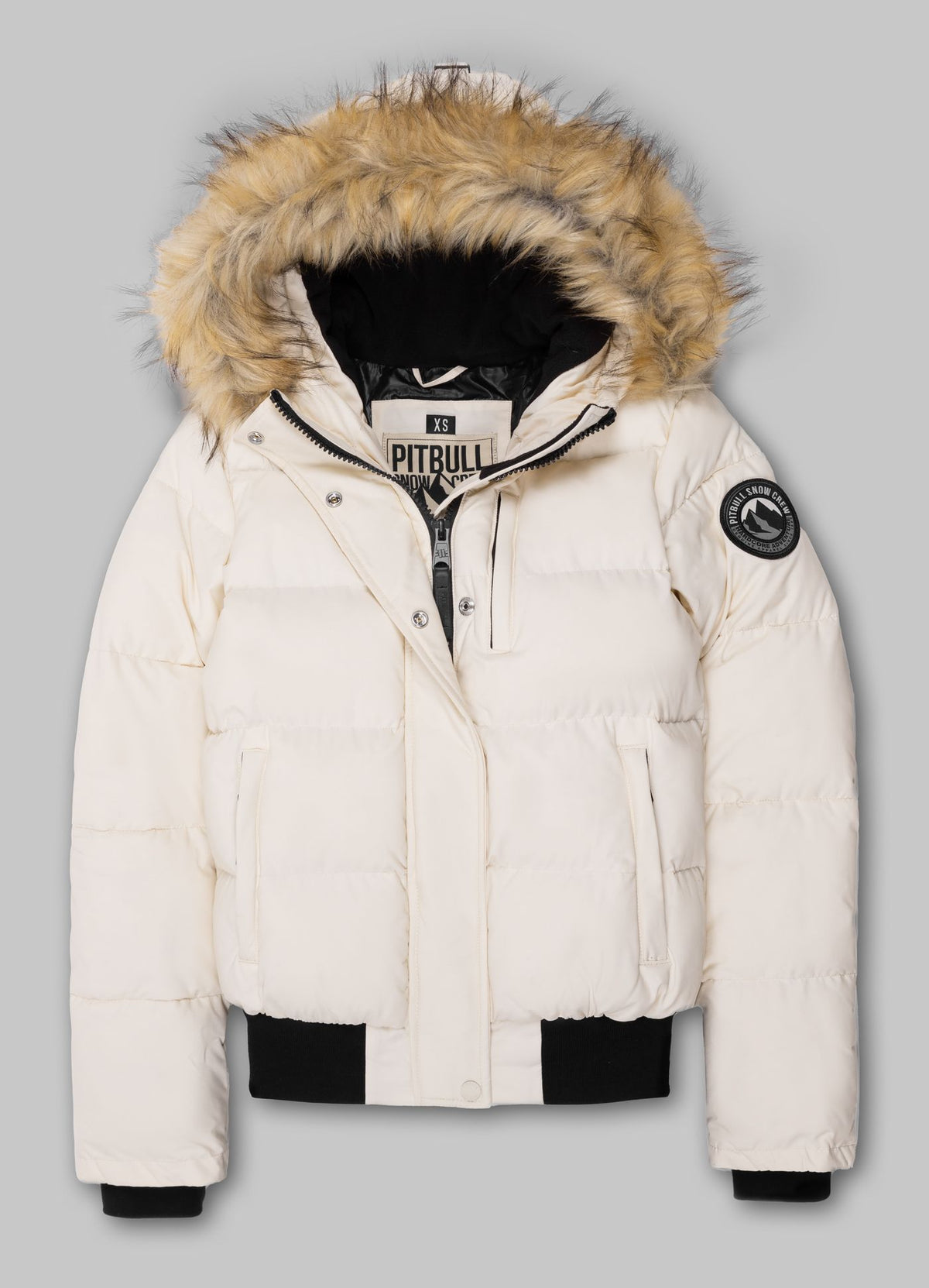 Quilted winter jacket with hood AZALEA