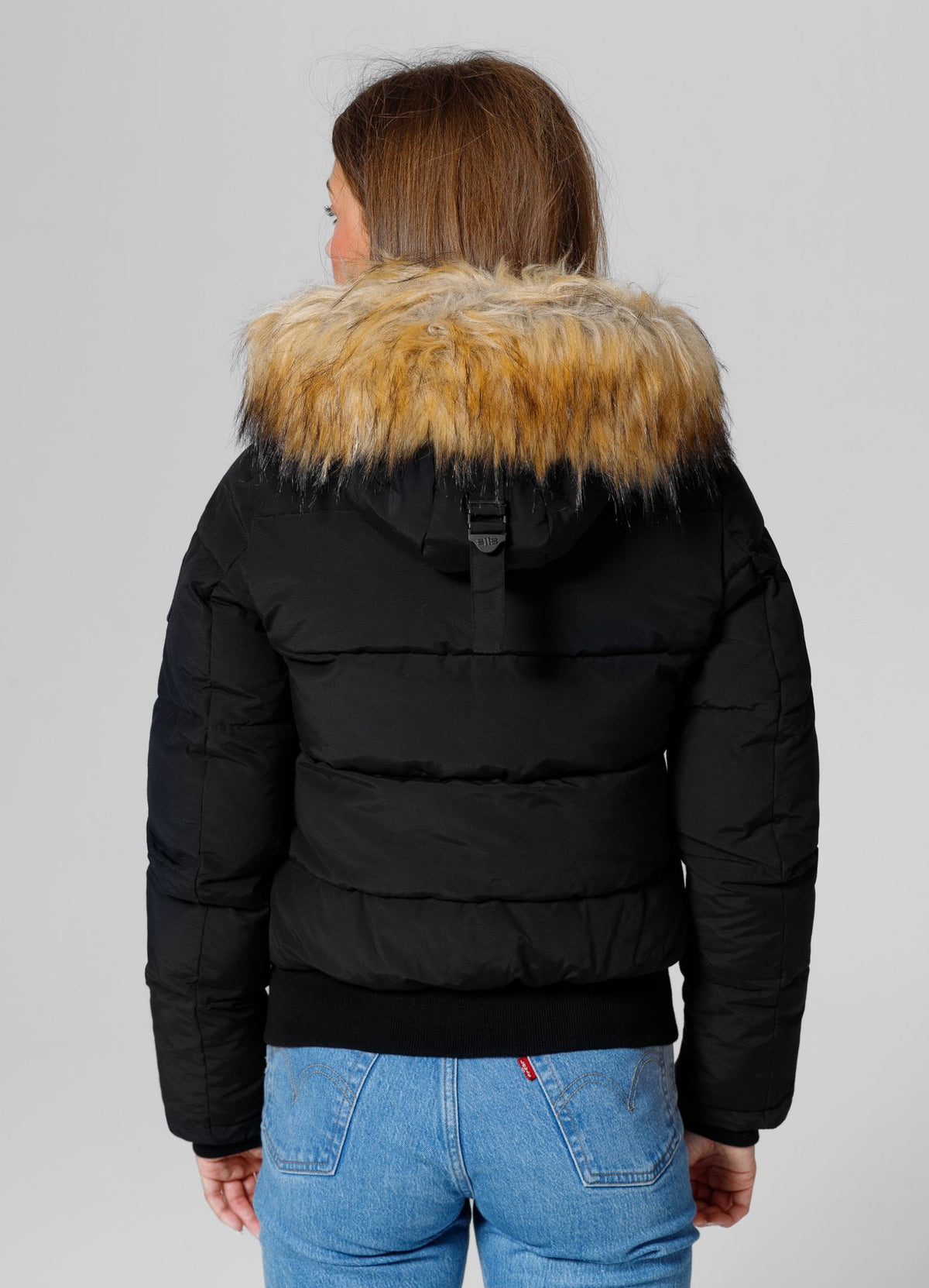 Quilted winter jacket with hood AZALEA